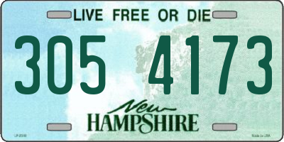 NH license plate 3054173