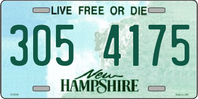 NH license plate 3054175