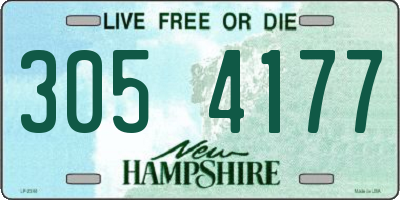NH license plate 3054177