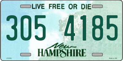 NH license plate 3054185