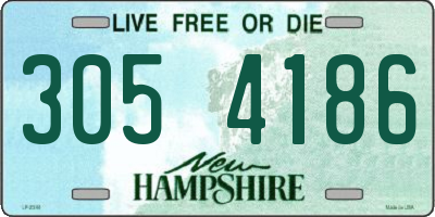 NH license plate 3054186