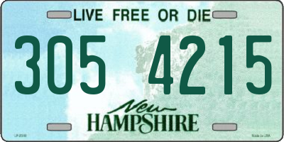 NH license plate 3054215