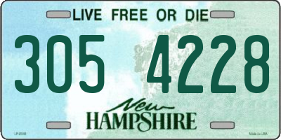 NH license plate 3054228