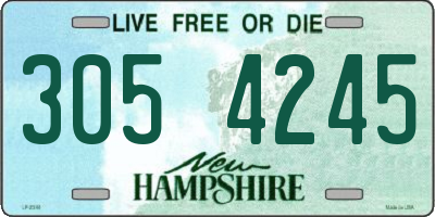 NH license plate 3054245