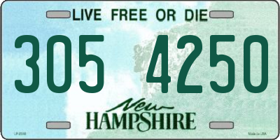 NH license plate 3054250