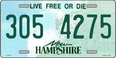 NH license plate 3054275