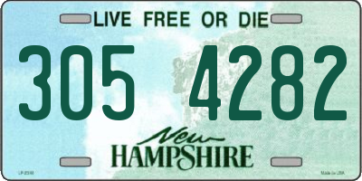 NH license plate 3054282