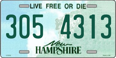 NH license plate 3054313