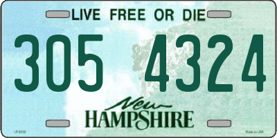NH license plate 3054324
