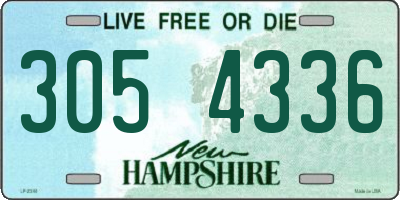 NH license plate 3054336