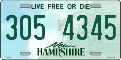 NH license plate 3054345