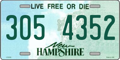 NH license plate 3054352