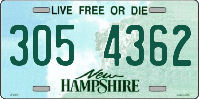 NH license plate 3054362
