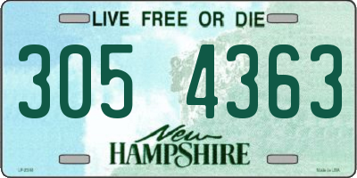 NH license plate 3054363