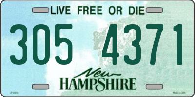NH license plate 3054371