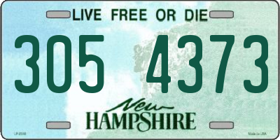 NH license plate 3054373