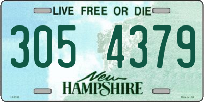 NH license plate 3054379