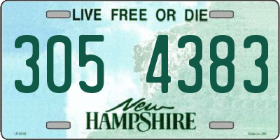 NH license plate 3054383