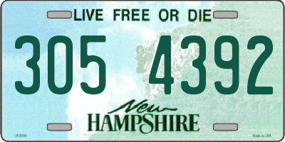 NH license plate 3054392