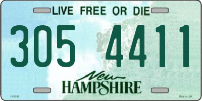 NH license plate 3054411