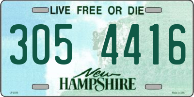 NH license plate 3054416