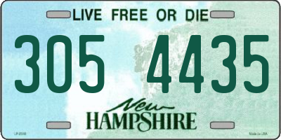 NH license plate 3054435
