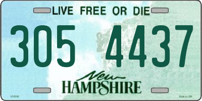 NH license plate 3054437