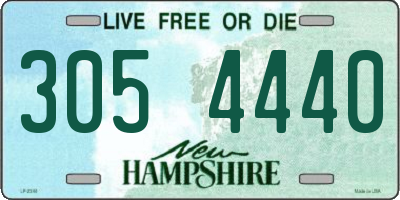 NH license plate 3054440