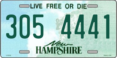 NH license plate 3054441