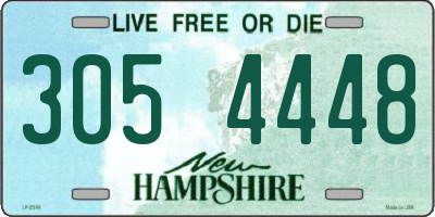 NH license plate 3054448