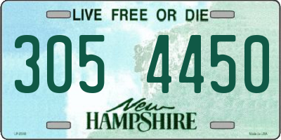 NH license plate 3054450