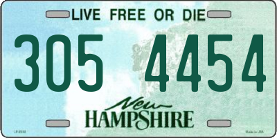 NH license plate 3054454