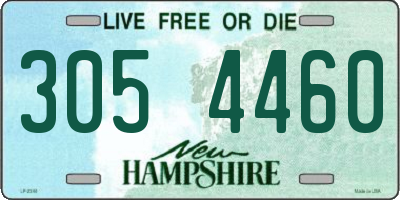 NH license plate 3054460