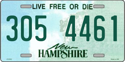 NH license plate 3054461