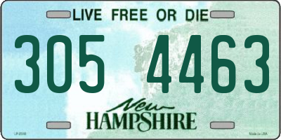 NH license plate 3054463