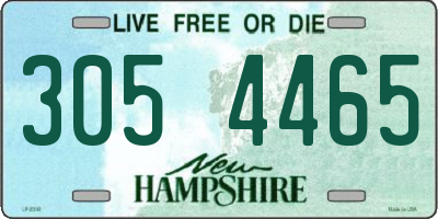 NH license plate 3054465