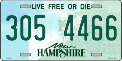 NH license plate 3054466