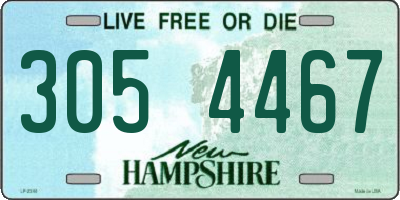 NH license plate 3054467