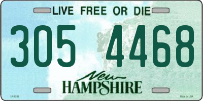 NH license plate 3054468