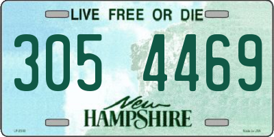 NH license plate 3054469