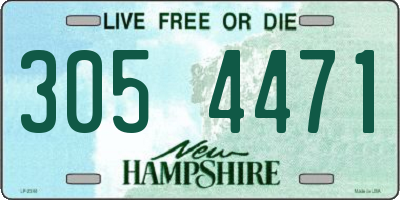 NH license plate 3054471