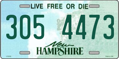 NH license plate 3054473