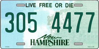 NH license plate 3054477
