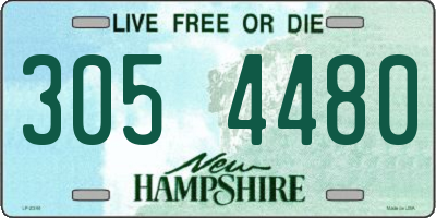 NH license plate 3054480