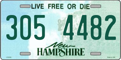 NH license plate 3054482