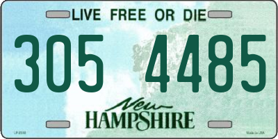NH license plate 3054485