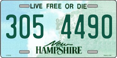 NH license plate 3054490