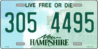 NH license plate 3054495