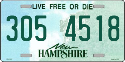 NH license plate 3054518
