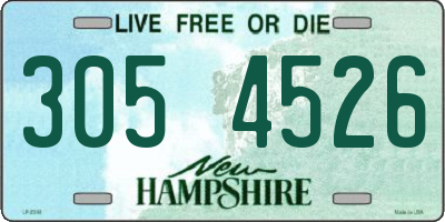 NH license plate 3054526